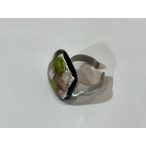 ROZETTA-Nagy Üveg Gyűrű-Arany