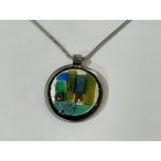 ROZETTA- Kör Alakú Nyaklánc-zöld