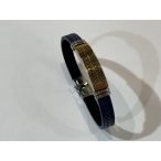 Férfi bőr karkötő-mat