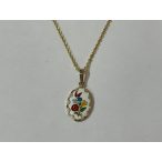 14 Karátos Kalocsai kis ovális medál