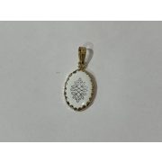 14 Karátos Kalocsai kis ovális medál