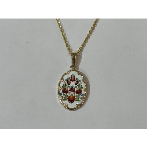 14 Karátos Kalocsai ovális medál