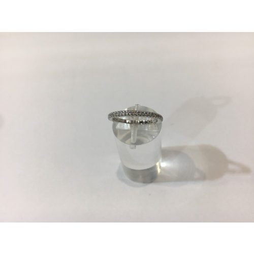 EZÜST Gyűrű cirkónia köves-Félkör