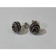 Gránát  köves ezüst Fülbevaló –Helga