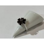 Gránát köves ezüst  gyűrű-Xénia