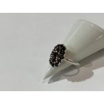 Gránát köves  ezüst gyűrű –Billur