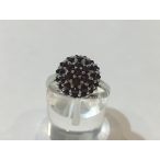 Gránát köves ezüst  gyűrű -Virgínia