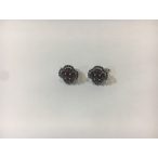 EZÜST Gránát köves akasztós fülbevaló-Gyönyörűség